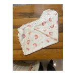 Magicway Çift Taraflı Gökkuşağı Müslin Bebek Battaniyesi Çok Amaçlı Pike Müslin Örtü Bebek Örtüsü 85x95cm