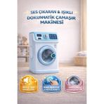 Magicway Işıklı Sesli Müzikli Büyük Oyuncak Çamaşır Makinası Evcilik ve Mutfak Çamaşır Yıkama Oyun Seti - Mavi
