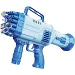 Magicway Köpük Tabancası Pilli Otomatik Roket Atar 32 Delikli Baloncuk Tabancası Bazuka Bubble Gun - Mavi