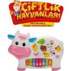 Magicway Türkçe Konuşan Çiftlik Hayvan Sesli Müzikli Eğitici Pilli Piyano Rengarenk Işıklı Soru Cevaplı