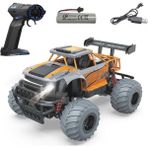 Magicway Uzaktan Kumandalı Sarjlı Süspansiyon Sistemli Büyük Arazi Aracı Full Fonksiyon Off Road Araba 26 cm - Turuncu