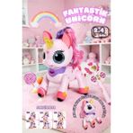 Magicway Uzaktan Kumandalı Şarjlı Unicorn Oyuncak 2.4ghz Sihirli Asalı 22 cm Etkileşimli Dans Eden Oyuncak - Pembe