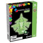 Magna-Tiles 18816 Gece Parlayan 16'li Set, Çok Renkli