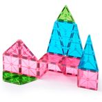 MAGNA-TILES Color Shop FLORAL 20 Parça Manyetik Yapı Seti, Orijinal Manyetik Yapı Markası
