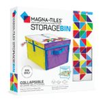 Magna-Tiles Saklama Kutusu ve İnteraktif Oyun Matı, Oyun Odası, Dolap, Yatak Odası, Ev Organizasyonu ve Sınıf için Kulplu Katlanabilir Saklama Kutusu, 12,5 x 11 x 8