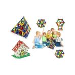 Magnastix 222 Parça Manyetik LEGO Seti - 1