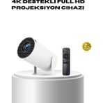 Magne 4K Destekli Full Hd Projeksiyon Cihazı – 130 Inç Geniş Ekran Wifi ve HDMI Bağl - TGR1887-9502 - Çok Renkli