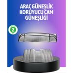 Magne Metalize Reflektör Yüzeyli Uv Koruyucu Araç Güneşliği – Serin ve Güvenli S? - TGR1541-2664 - Çok Renkli
