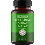 Magnesiumia Magnezyum: 1 Adet Bisglisinat Magnezyum Sitrat Magnezyum Malat & Vitamin B2 B3 B6 ve Mineral Kapsülleri 60LI - 1li