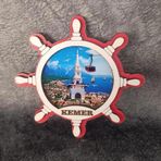Magnet Gemi Dumen Kule Deniz Marti Buzdolabi Susu Ahsap Magnet Miknatisli Hediyelik Esya