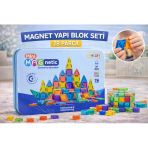 Magnet Yapı Blok Seti 78 Parça Manyetik Stem Eğitici Renkli İnşa Oyuncağı