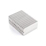 Magneteksan Neodyum Dikdörtgen Süper Güçlü Mıknatıs 40X10X5 mm (4'lü Set)