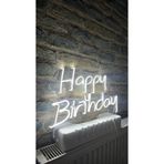 Magnetfoto “Happy Birthday” Neon Tabela | LED Dekoratif Yazı