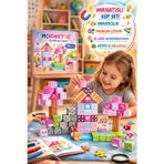 Magnetic Building Küpleri 59 Parça | Güçlü Mıknatıslı Manyetik Blok Küp Seti | STEM
