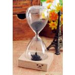 MagneticGlass Dekoratif Mıknatıslı Mnayetik Ahşap Kum Saati 9324SERI
