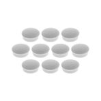 Magnetoplan Güçlü Mıknatıs 20 mm Mini Magnet - 10 Adet - Gri