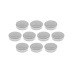 Magnetoplan Güçlü Mıknatıs 25 mm Hobby Magnet - 10 Adet - Gri