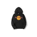 MAGORS SVART WEAR Hard Rock Cafe Baskılı Pamuklu Kapşonlu Uzun Kollu Sweatshirt