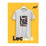 MAGORS Unisex Bisiklet Yaka Pamuklu Charles Leclerc Kask Baskılı Standart Kalıp T-shirt