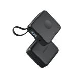 Magpac Mini Plus Dijital Göstergeli 10.000 Mah - 20W Type-C Ve 15W Kablosuz Pd Hızlı Şarj Magsafe Powerbank - Siyah