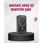 Magsafe Araç Telefon Tutucu 15W Hızlı Şarj Type-C Girişli - Renkli