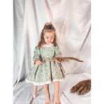 Magu Kız Çocuk Mint Çiçek Vintage Elbise - 4 - 5 Yaş - Karışık