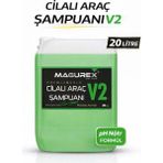 Magurex 20 KG Ekonomik Cilalı Oto Şampuanı PH Nötr ve Mikrofiber Yıkama Süngeri Seti