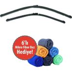 Maher Opel Astra Maher 2'li Muz Silecek Takımı Astra J 2009-2015 Sedan (680MM+620MM) 6'lı Mikro Fiber Bez Hediye !