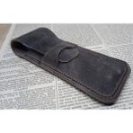 Mahfuz Crazy Hors Gerçek Deri Özel Kalemleriniz Için Kalemlik Kalem Kutu ( 2*3 Kalem Için ) 27 cm 6 cm 8A2 - Acı Kahverengi