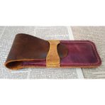 Mahfuz Crazy Hors Hakiki Deri El Emeği Kalemlik Kalem Kutu 27 cm 6 cm HHH0702J - Renkli