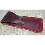 Mahfuz Crazy Hors Hakiki Deri El Emeği Özel Kalemleriniz Için Kalemlik Kalem Kutu 27 cm 6 cm H16E - Koyu Pembe
