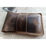 Mahfuz Gerçek Deri Özel Kalemleriniz Için Kalemlik Kalem Kutu ( 5*6 Kalem Için ) 28 cm \ 9.5 cm NLU281 - Kahve