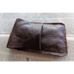 Mahfuz Gerçek Deri Özel Kalemleriniz Için Kalemlik Kalem Kutu ( 5*6 Kalem Için ) 28 cm \ 9.5 cm NLU296 - Kahve