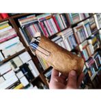 Mahfuz Hakiki Deri Tamamen Emeği 17,5 x 7 cm Gözlük Kılıfı - Kalem Kutu NLU403 - Kahverengi - Altın