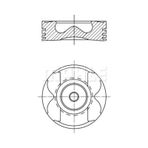 Mahle 0222601 Segman 0.50 Master Movano 2.5 DCI G9U 04 89.50 Motor Piston