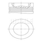 Mahle 028PI00100002 X Segman VW Amarok-Passat-T5 2.0 TDI CAHA-CDBA-CBDC 81.51 Motor Piston