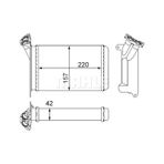 MAHLE AH 95 000S - KALORIFER RADYATORU BMW E30 KLIMALI
