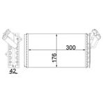 Mahle Ah104000s -Knecht-Behr Ah104000s Kalorifer Radyatörür Citroen Fiat Peugeot 6448.A7 6448.A7