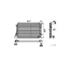 Mahle Cı166000p Knecht Turbo Radyatörü Intercooler 04-11 Caddy Golf V Jetta A3 1.9Tdı Bls