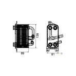 Mahle Clc66000p Clc66000p Yağ Soğutucu Petek (139×69×81) E60 E61 E63 E64 E65 N43 B20 A (Eno:8mo376745751)