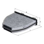 Mahle Depomix Polen Filtresi Mercedes X204 W204 W212 C218 R231 Karbonlu