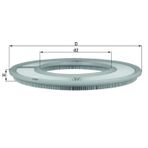 Mahle HAVA FILTRESI MERCEDES M102 W123 S123 W124 S124 A0020941604