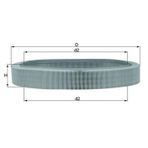 Mahle Hava Fıltresı Mercedes M103 W201 1986-1993 A0020948804