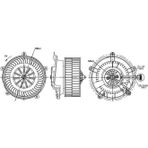 Mahle KALORIFER MOTORU BMW E65 E66 2003-2007 125 64116913401