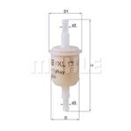 MAHLE KL13OF UnIVersal Benzin Filtresi Tofas V.B 13321278272 82425649 (WE664836)