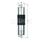 Mahle Kl473 Knecht Mazot Filtresi Bmw X5 03-06 3.0D / Cooper R50 03-06