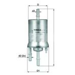 Mahle Kl572 Knecht Benzin Filtresi Golf V Passat Touran / A3 1.6 Fsı 2.