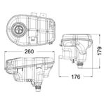 Mahle-Knecht-Behr Crt60000s Radyatör Yedek Su Bidonu Audi A6 11 18 A7 11 18 A8 10 16 4G0121403d 4G0121403d