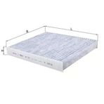 Mahle Lak1123 -Knecht-Behr Lak1123 Polen Filtresi Karbonlu Cabin Air Filter Element With Activated Carbon 1808020
