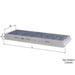 Mahle Lak239s -Knecht-Behr Lak239s Polen Filtresi Audi A6 2.0 2.4 2.8 3.0 3.2 04 11 Karbonlu İkili 4F0819439b 4F0819439b
